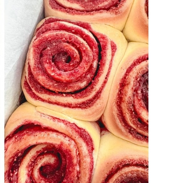 Chocolate Raspberry Cinnamon Rolls