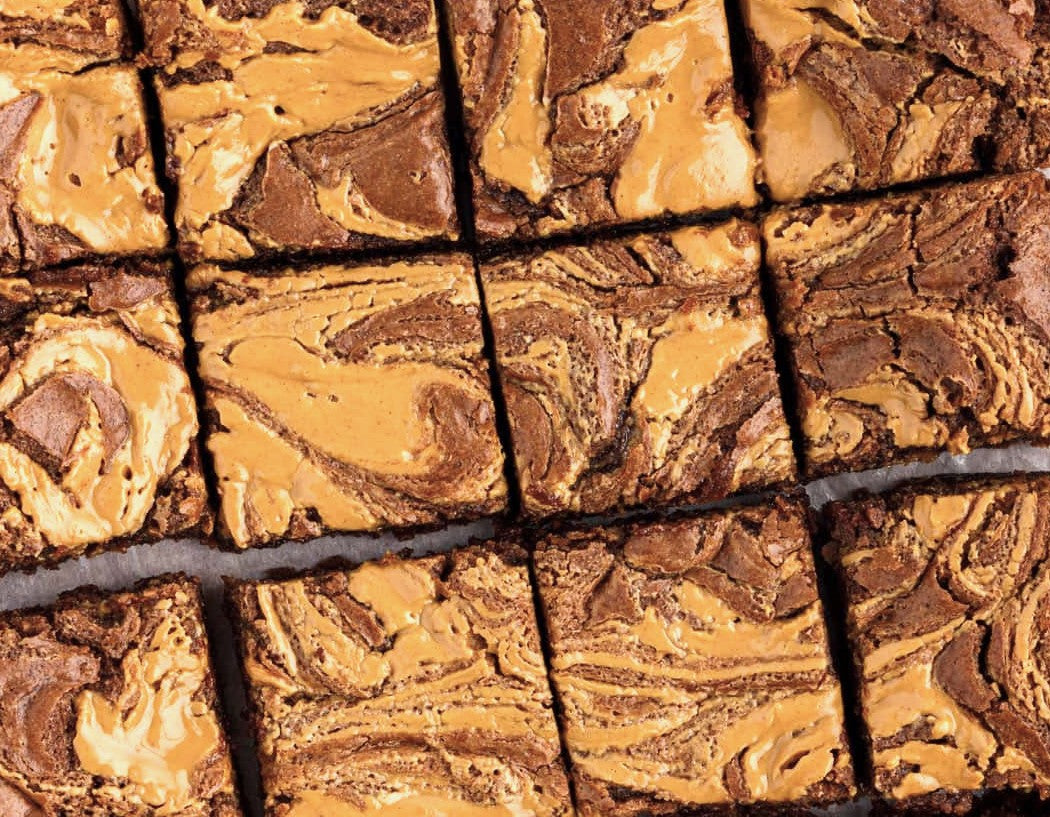 Peanut Butter Swirl Brownies